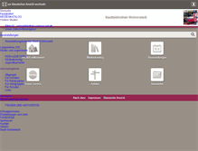 Tablet Screenshot of bibliothek-wolmirstedt.de